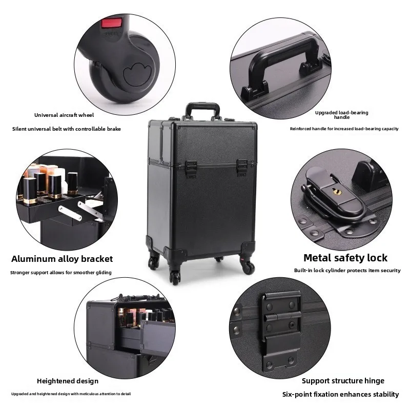 Rolling Cosmetic Luggage Organ - Beauty & Makeup Katia Di Paola ulasan dan harga