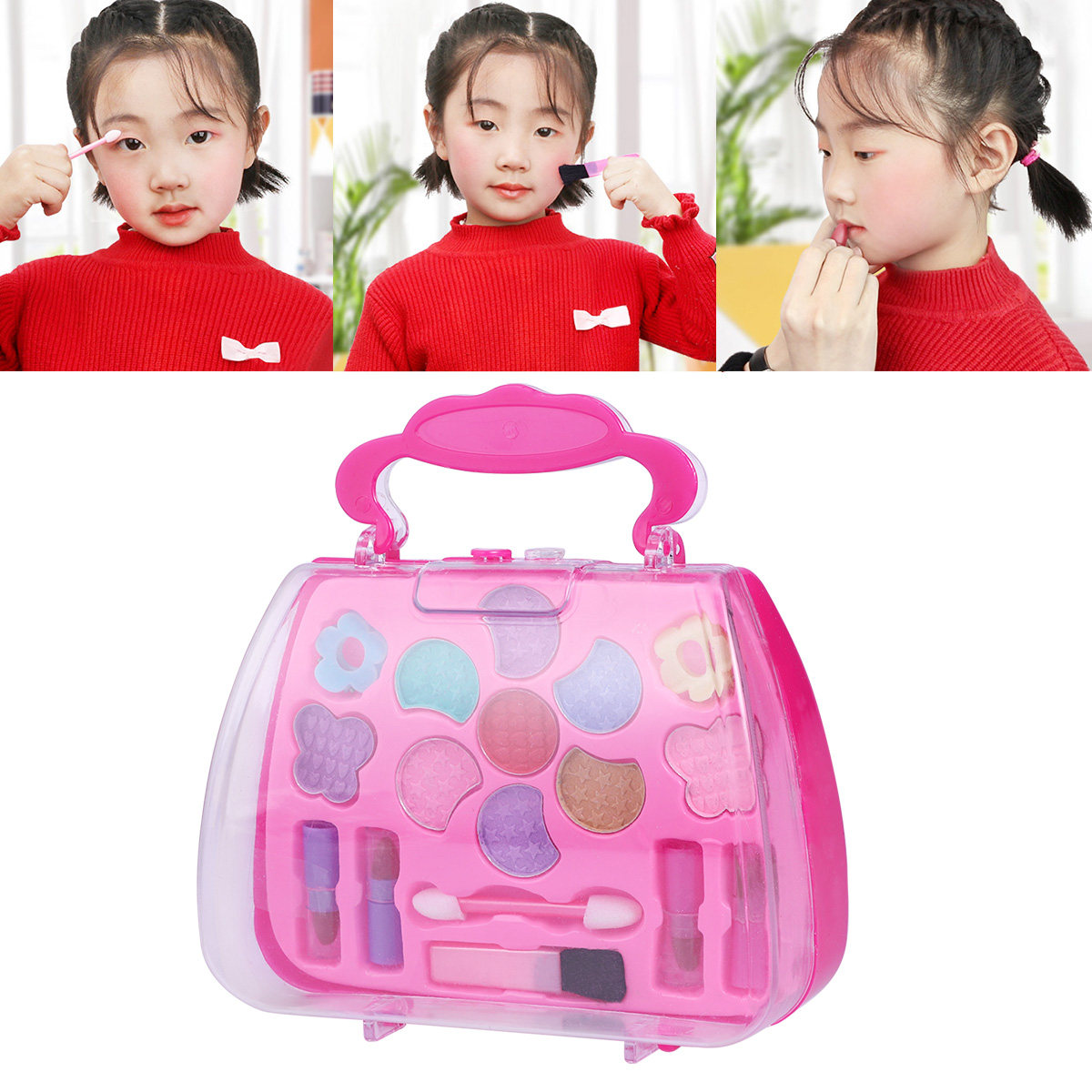 Kids Makeup Case Strawberry Sh - Beauty Makeup Vanity Set ulasan dan harga